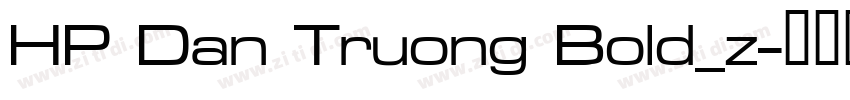 HP Dan Truong Bold_z字体转换